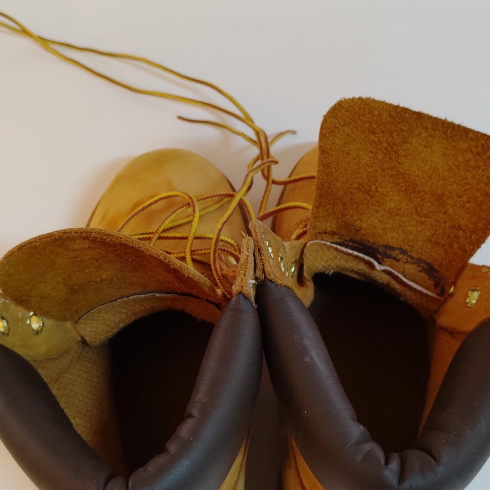 Timberland Kids Wheat/Tan Lace-Up Work Boots - Picture 8 of 9